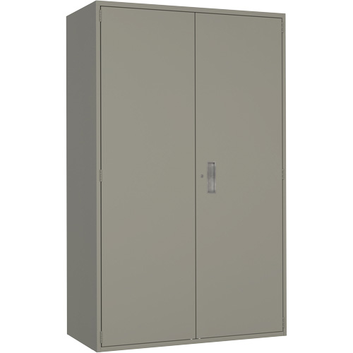 Extra Wide Hi-Boy Storage Cabinet, Steel, 4 Shelves, 72" H x 48" W x 24" D, Grey MAS Chibougamau