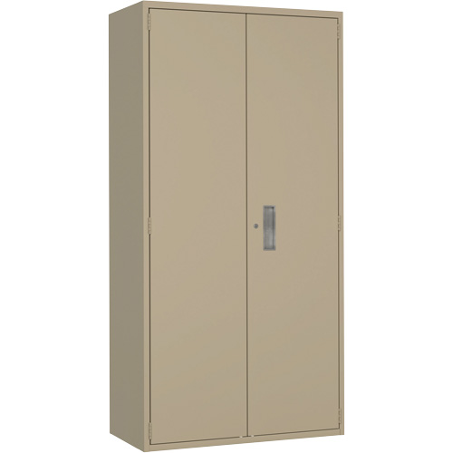 Armoire de rangement Hi-Boy, Acier, 4 Tablettes, 72" h x 36" la x 18" P, Beige MAS Chibougamau