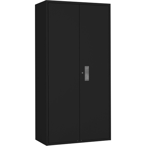 Wardrobe Storage Cabinet, Steel, 36" W x 18" D x 72" H, Black MAS Chibougamau