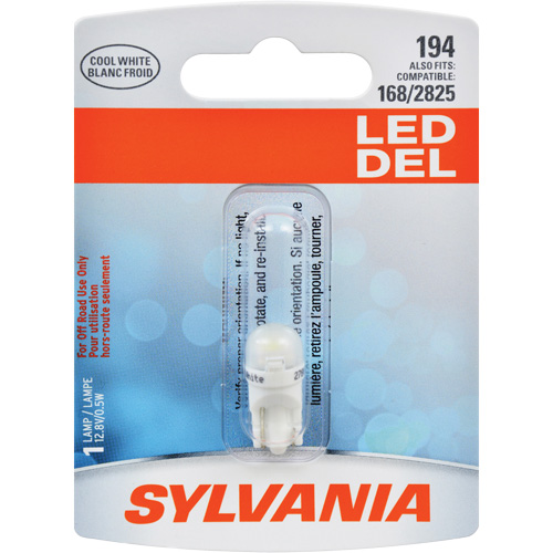 194 Mini Automotive Bulb, LED, 0.5 W/12.8 W, White MAS Chibougamau
