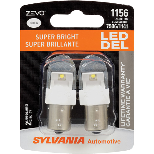 1156 Zevo&reg; Mini Automotive Bulb, LED, 1.7 W, White MAS Chibougamau