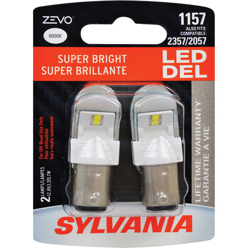 1157 Zevo&reg; Mini Automotive Bulb, LED, 1.7 W, White MAS Chibougamau