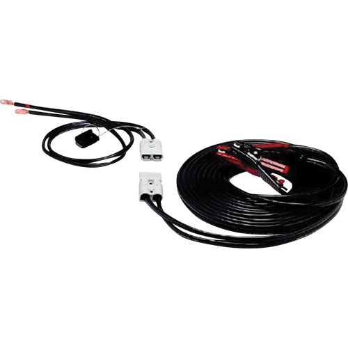 Heavy-Duty Fully Insulated Clamps with Side Terminal Adapters, 4 AWG, 500 A, 30' Cable MAS Chibougamau