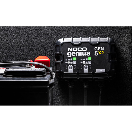 Chargeur de batterie embarqu&eacute; &agrave; 2 sorties de 10 amp&egrave;res Gen5X2 Genius MAS Chibougamau