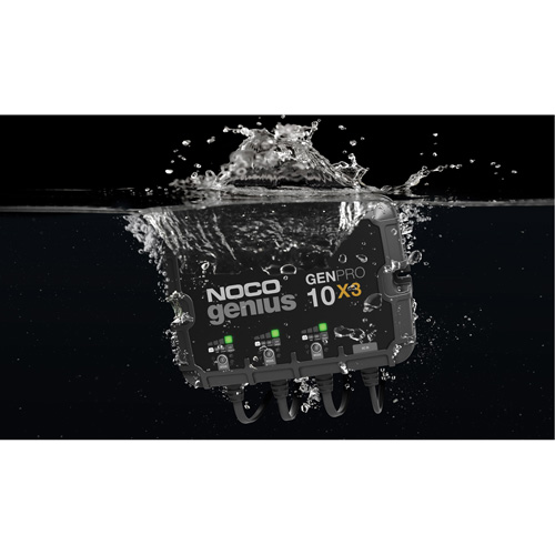 Chargeur de batterie embarqu&eacute; &agrave; 3 sorties de 30 amp&egrave;res GenPro10X3 Genius MAS Chibougamau