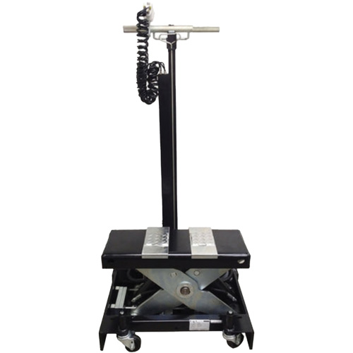 Low Profile Floor Service Jack, 12 Ton(s) Capacity, 7-1/2" Lowered, 15" Raised, Air Hydraulic MAS Chibougamau