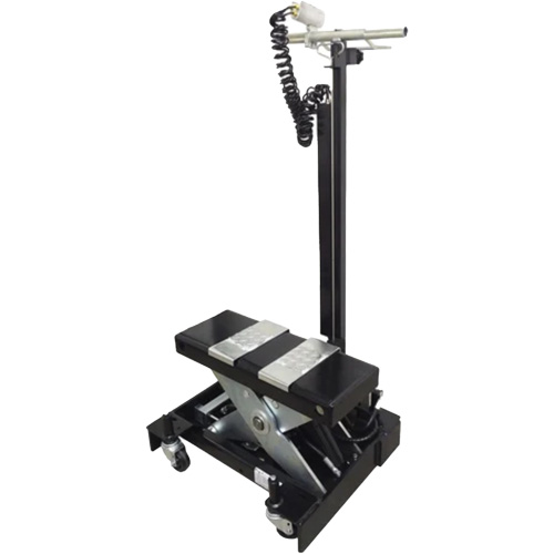 Low Profile Floor Service Jack, 12 Ton(s) Capacity, 7-1/2" Lowered, 15" Raised, Air Hydraulic MAS Chibougamau