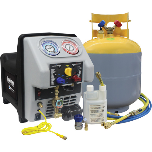 Twin Turbo Refrigerant Recovery System with 50 Lb DOT Tank MAS Chibougamau