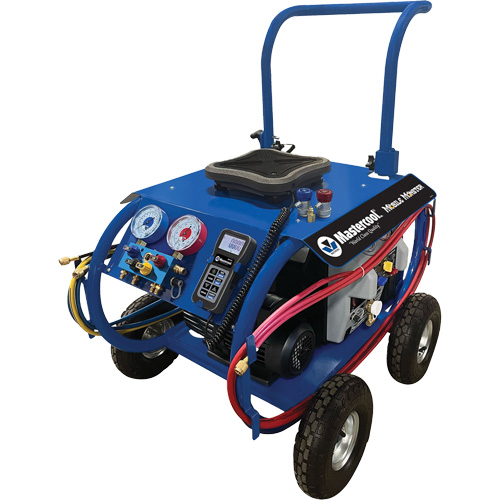 Station mobile robuste de r&eacute;cup&eacute;ration et de charge de r&eacute;frig&eacute;rant A/C automobile R134a  Mobile Monster MAS Chibougamau