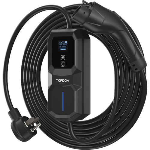 Fiche NEMA 6-50 portable PulseQ AC, 32 A, Niveau 2 CA, Connecteur Type 1 (SAE J1772) MAS Chibougamau