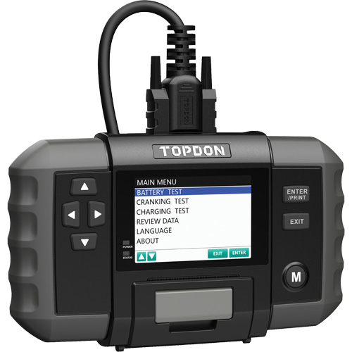 BT600 12V Battery & 12V/24V System Tester with Built-in Printer MAS Chibougamau