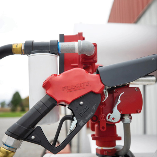 Red Ultra High-Flow Automatic Diesel Spout Nozzle MAS Chibougamau