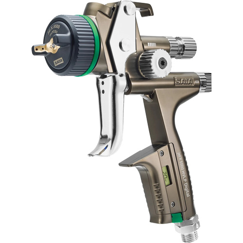 Pistolet de peinture de premi&egrave;re qualit&eacute; pour peinture automobile avec psi num&eacute;rique X5500 HVLP 1,2 I RPS D, Entr&eacute;e d'air 1/4" NPT, 15,19 pi³/min, Capacit&eacute; 0,6 L/0,9 L, 0,17 psi MAS Chibougamau