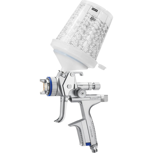 Pistolet de peinture 5000 B RP avec buse 1,4 et trois godets polyvalents RPS 0,3 l/0,6 l/0,9 L, Entr&eacute;e d'air 1/4" NPT, 10,24 pi³/min, Capacit&eacute; 0,3 L/0,6 L/0,9 L, 0,17 psi MAS Chibougamau