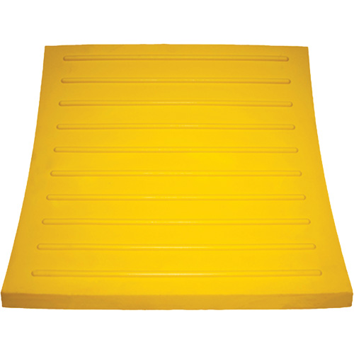 Wheel Chock, Polyurethane, Yellow, 15-1/4" W x 12-1/8" D x 10-3/4" H MAS Chibougamau