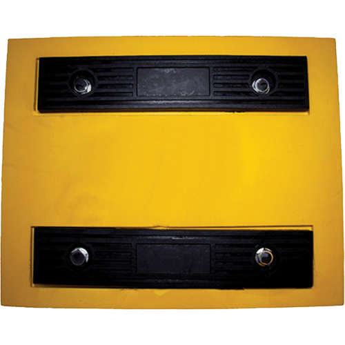 Wheel Chock, Polyurethane, Yellow, 15-1/4" W x 12-1/8" D x 10-3/4" H MAS Chibougamau