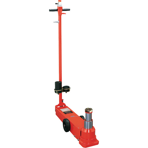 Cric au sol t&eacute;lescopique, 25 tonnes/50 tonne(s), Air comprim&eacute;/hydraulique MAS Chibougamau