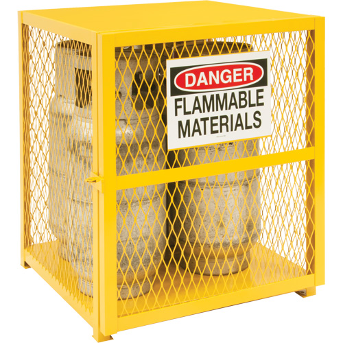Armoire de rangement pour bouteilles &agrave; gaz, nbre de bouteilles: 4, 30" , 30" , 35" , Jaune MAS Chibougamau