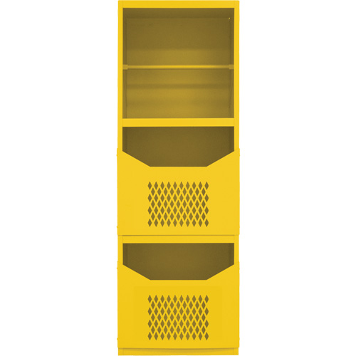 Armoire pour le contr&ocirc;le des d&eacute;versements, 1 Tablettes, 72" h x 24" la x 24" p, Acier, Jaune MAS Chibougamau