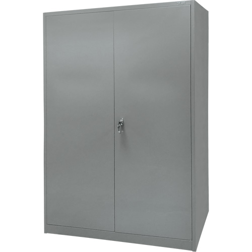 Armoire de rangement, Acier, 4 Tablettes, 78" h x 48" la x 24" P, Gris MAS Chibougamau