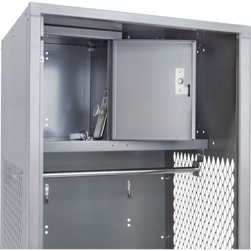 Gear Locker, Steel, 24" W x 18" D x 72" H, Grey MAS Chibougamau
