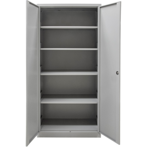 Armoires de rangement Hi-Boy, Acier, 4 Tablettes, 72" h x 36" la x 18" P, Gris MAS Chibougamau
