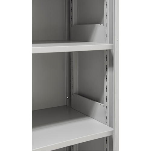 Armoires de rangement Hi-Boy, Acier, 4 Tablettes, 72" h x 36" la x 18" P, Gris MAS Chibougamau