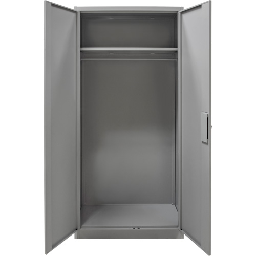 Armoire garde-robe, Acier, 36" la x 18" p x 72" h, Gris MAS Chibougamau