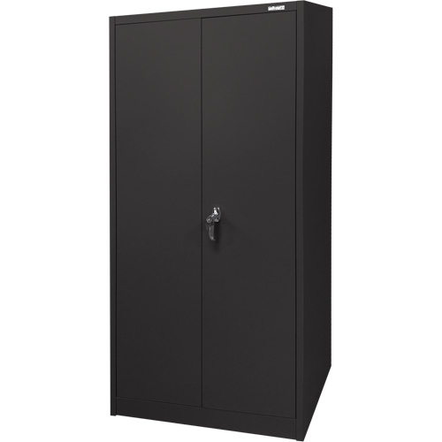 Storage Cabinet, Steel, 4 Shelves, 66" H x 30" W x 15" D, Black MAS Chibougamau