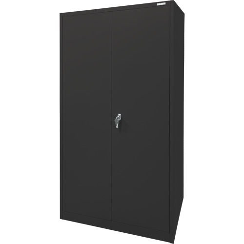 Armoire d'entreposage, Acier, 4 Tablettes, 78" h x 36" la x 24" P, Noir MAS Chibougamau