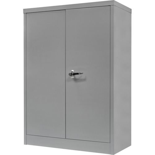 Armoire de rangement &agrave; hauteur de comptoir, Acier, 2 Tablettes, 42" h x 48" la x 24" P, Gris MAS Chibougamau