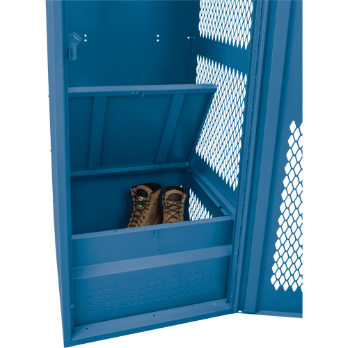 Gear Locker with Door, Steel, 24" W x 24" D x 72" H, Dark Blue MAS Chibougamau