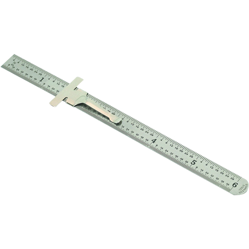 Pocket Rule, 6" L, Steel, 1/64" (1 mm) Graduations MAS Chibougamau