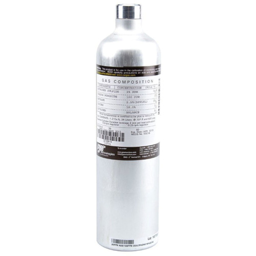 Calibration Testing Gas Cylinder, 4 Gas Mix, CH4/CO/H2S/O2, 34 Litres MAS Chibougamau