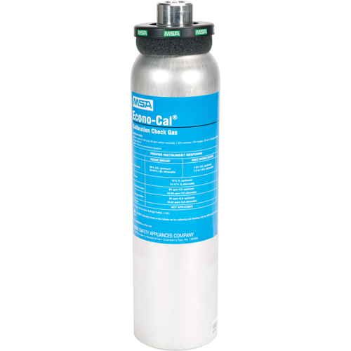 Gaz d'essai d'&eacute;talonnage, 4 M&eacute;lange de gaz, CH4/CO/H2S/O2, 34 litres MAS Chibougamau