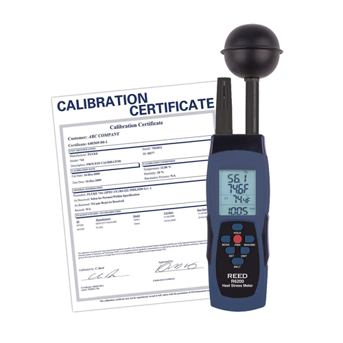 Wet-Bulb Globe Temperature (WBGT) Heat Stress Meter with Calibration Certificate MAS Chibougamau