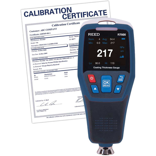 Jauge d'&eacute;paisseur de rev&ecirc;tement avec certification de calibration MAS Chibougamau