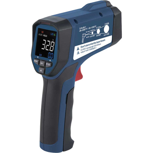 Infrared Thermometer, -26°- 2282° F ( -32° - 1250° C ), 50:1, Adjustable Emmissivity MAS Chibougamau