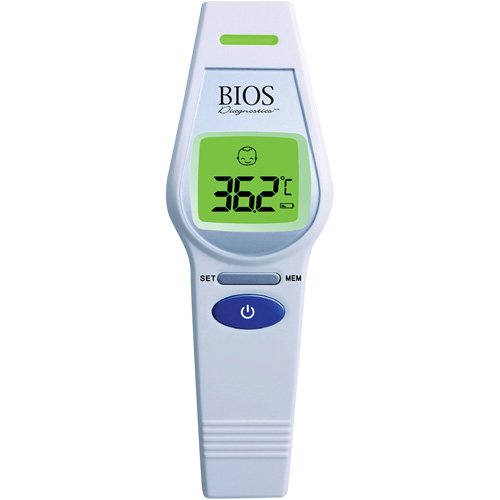 Non-Contact Forehead Thermometer, 0°C - 100.0°C (32.0°F - 212.0°F), Fixed Emmissivity MAS Chibougamau