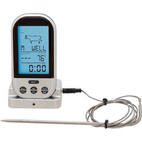 Thermom&egrave;tre &agrave; viande et &agrave; volaille sans fil, Contact, Num&eacute;rique, 32-482°F (0-250°C) MAS Chibougamau