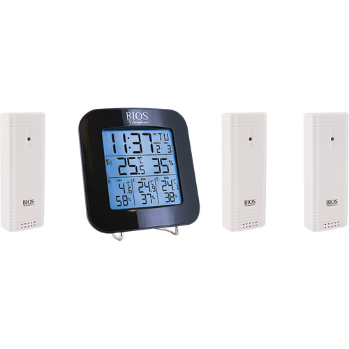 Station m&eacute;t&eacute;orologique sans fil avec 3 capteurs, Sans contact, Num&eacute;rique, 40-158°F (-40-70°C) MAS Chibougamau
