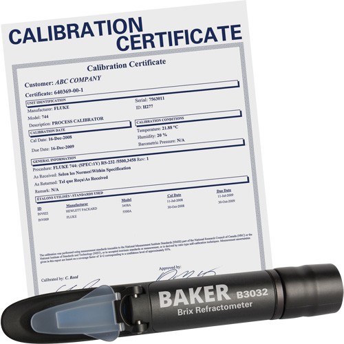 Refractometer with ISO Certificate, Analogue (Sight Glass), Br MAS Chibougamau
