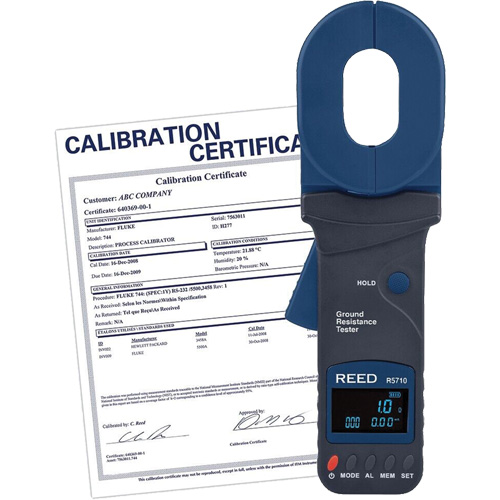 Testeur de r&eacute;sistance de terre &agrave; pince avec certificat de calibration MAS Chibougamau