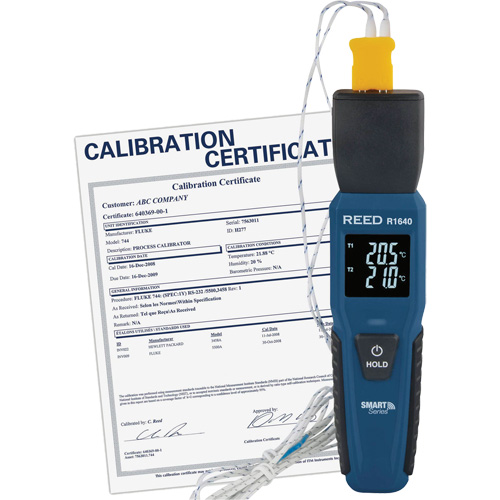 Thermom&egrave;tre &agrave; thermocouple Blueetooth Smart Series avec certificat de calibration, Contact, Num&eacute;rique, -328-2501°F (-200-1372°C) MAS Chibougamau