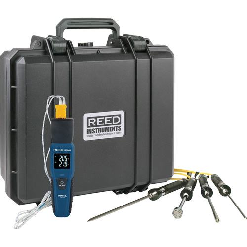 Thermom&egrave;tre &agrave; thermocouple de s&eacute;rie intelligente R1640 avec sondes de type K, Contact, Num&eacute;rique, 32-122°F (0-50°C) MAS Chibougamau
