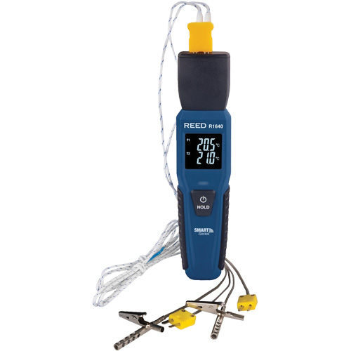 Thermom&egrave;tre &agrave; thermocouple de s&eacute;rie intelligente R1640 avec sondes pour fourneau/cong&eacute;lateur, Contact, Num&eacute;rique, 32-122°F (0-50°C) MAS Chibougamau