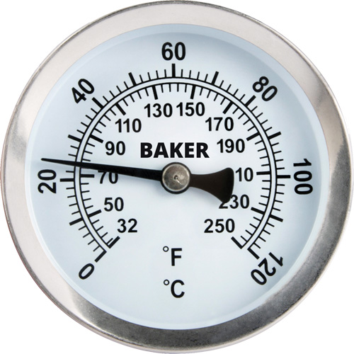 Thermom&egrave;tre de surface tuyau, Sans contact, Analogique, 32-250°F (0-120°C) MAS Chibougamau