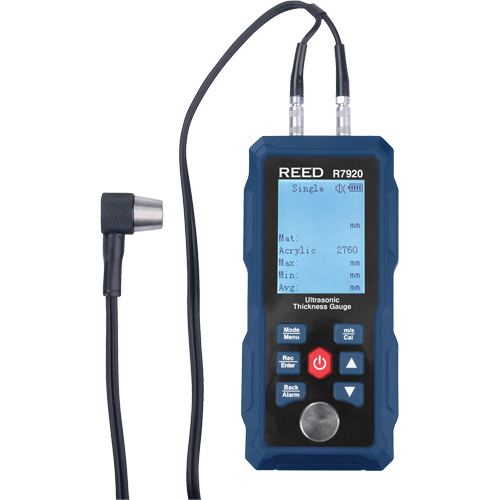 Thickness Gauge, Digital Display, Ultrasound, 0.04" - 11.8" (1 mm - 300 mm) Range MAS Chibougamau