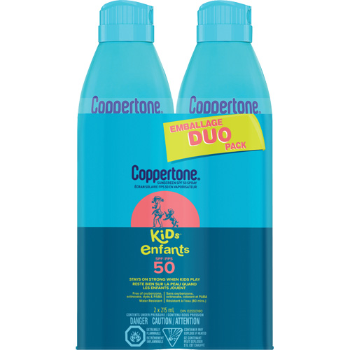 &eacute;cran solaire r&eacute;sistant &agrave; l'eau Kids, FPS 50, A&eacute;rosol MAS Chibougamau