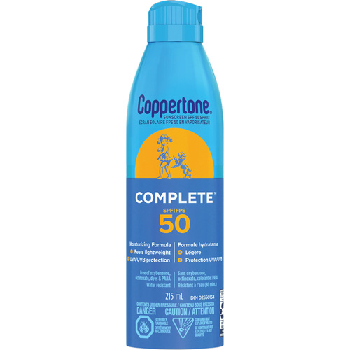 &eacute;cran solaire r&eacute;sistant &agrave; l'eau Sport, FPS 50, A&eacute;rosol MAS Chibougamau